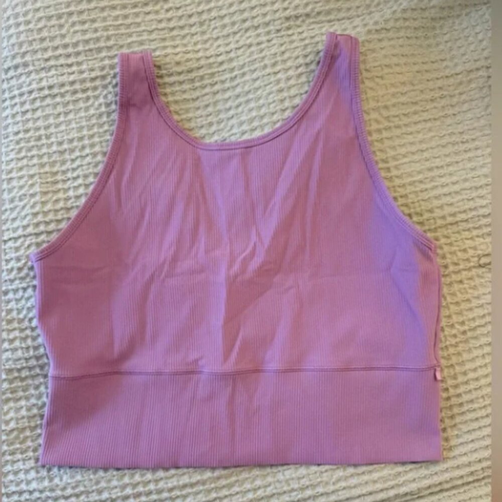 Lululemon Lilac Smoke Lavender Purple Ebb to Street Racerback Crop Tank Top 12 - Picture 3 of 6